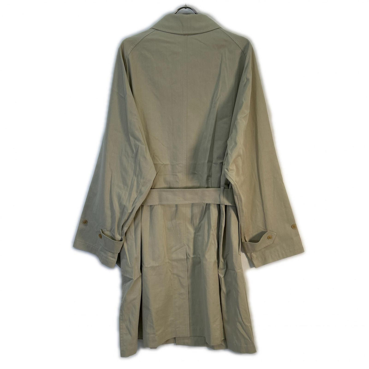 YLEVE 26SS Beige Cotton Blend Chambray Coat Size 4