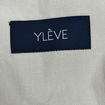 YLEVE 26SS Beige Cotton Blend Chambray Coat Size 4