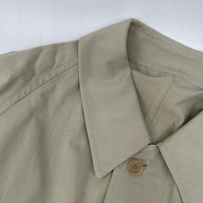 YLEVE 26SS Beige Cotton Blend Chambray Coat Size 4
