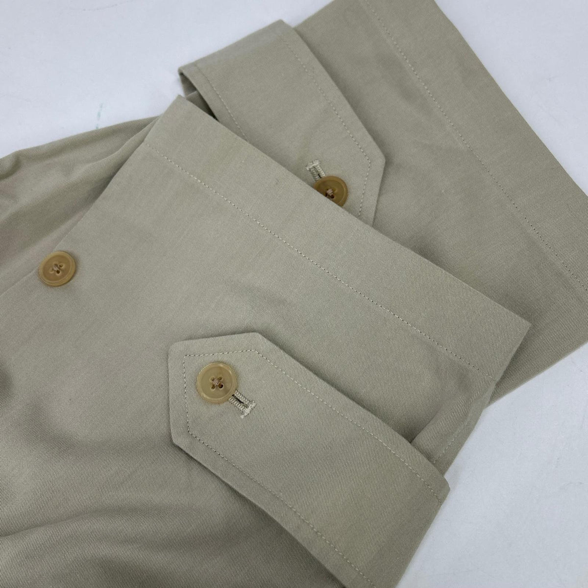 YLEVE 26SS Beige Cotton Blend Chambray Coat Size 4