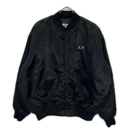 VINTAGE 90s Vietnam Veterans Nylon Jacket Black Size XL