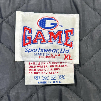 VINTAGE 90s Vietnam Veterans Nylon Jacket Black Size XL
