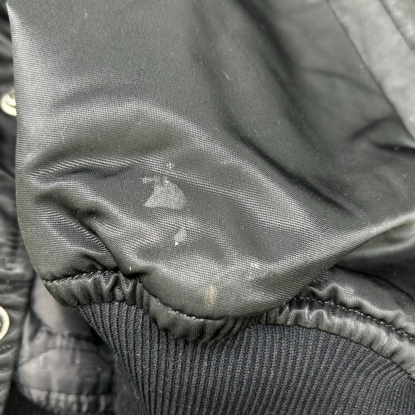 VINTAGE 90s Vietnam Veterans Nylon Jacket Black Size XL