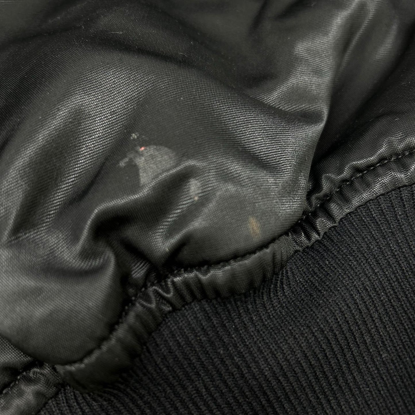VINTAGE 90s Vietnam Veterans Nylon Jacket Black Size XL