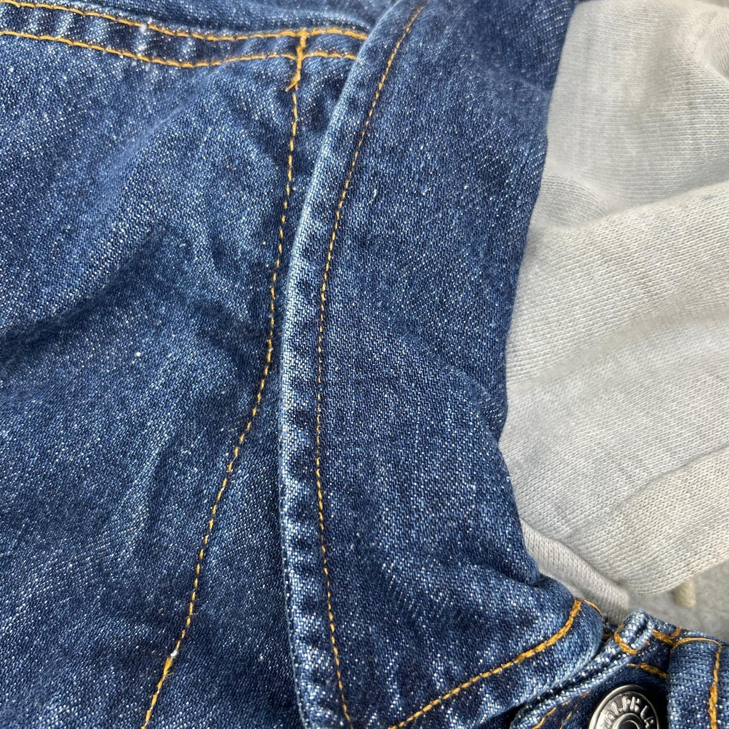 POLO COUNTRY 80s Hooded Indigo Denim Jacket Multi Size L