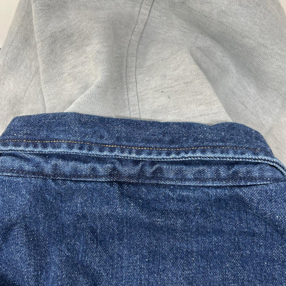 POLO COUNTRY 80s Hooded Indigo Denim Jacket Multi Size L