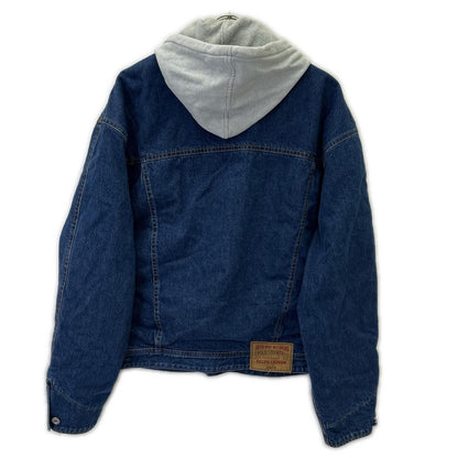 POLO COUNTRY 80s Hooded Indigo Denim Jacket Multi Size L
