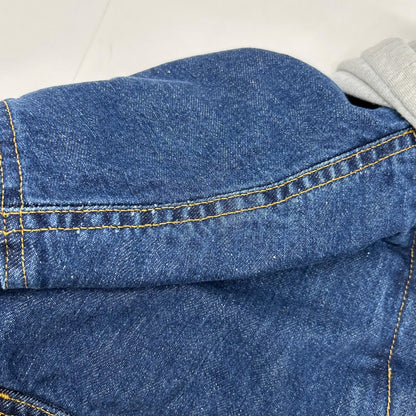 POLO COUNTRY 80s Hooded Indigo Denim Jacket Multi Size L