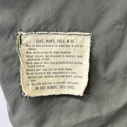 U.S.ARMY 60s M-65 Field Jacket Scovill Zip Khaki Size R/M