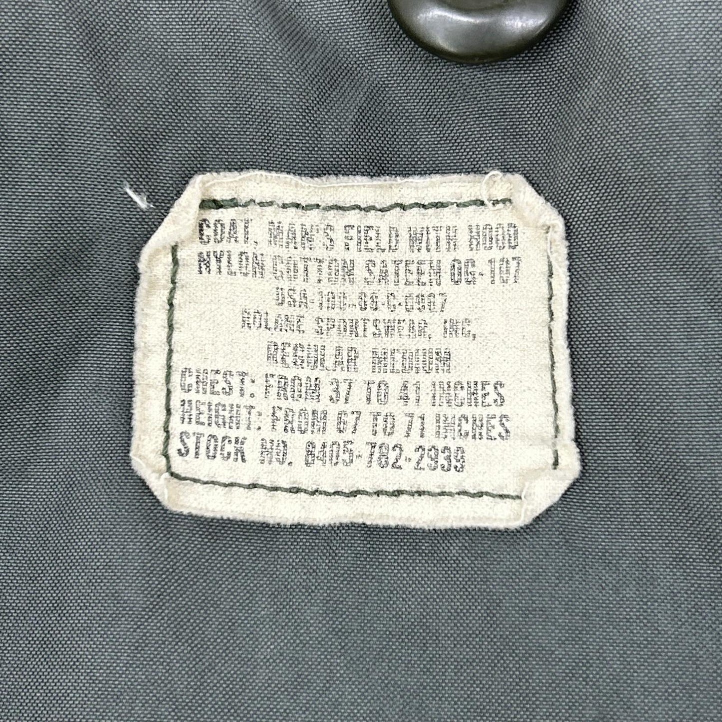 U.S.ARMY 60s M-65 Field Jacket Scovill Zip Khaki Size R/M