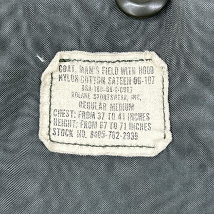 U.S.ARMY 60s M-65 Field Jacket Scovill Zip Khaki Size R/M