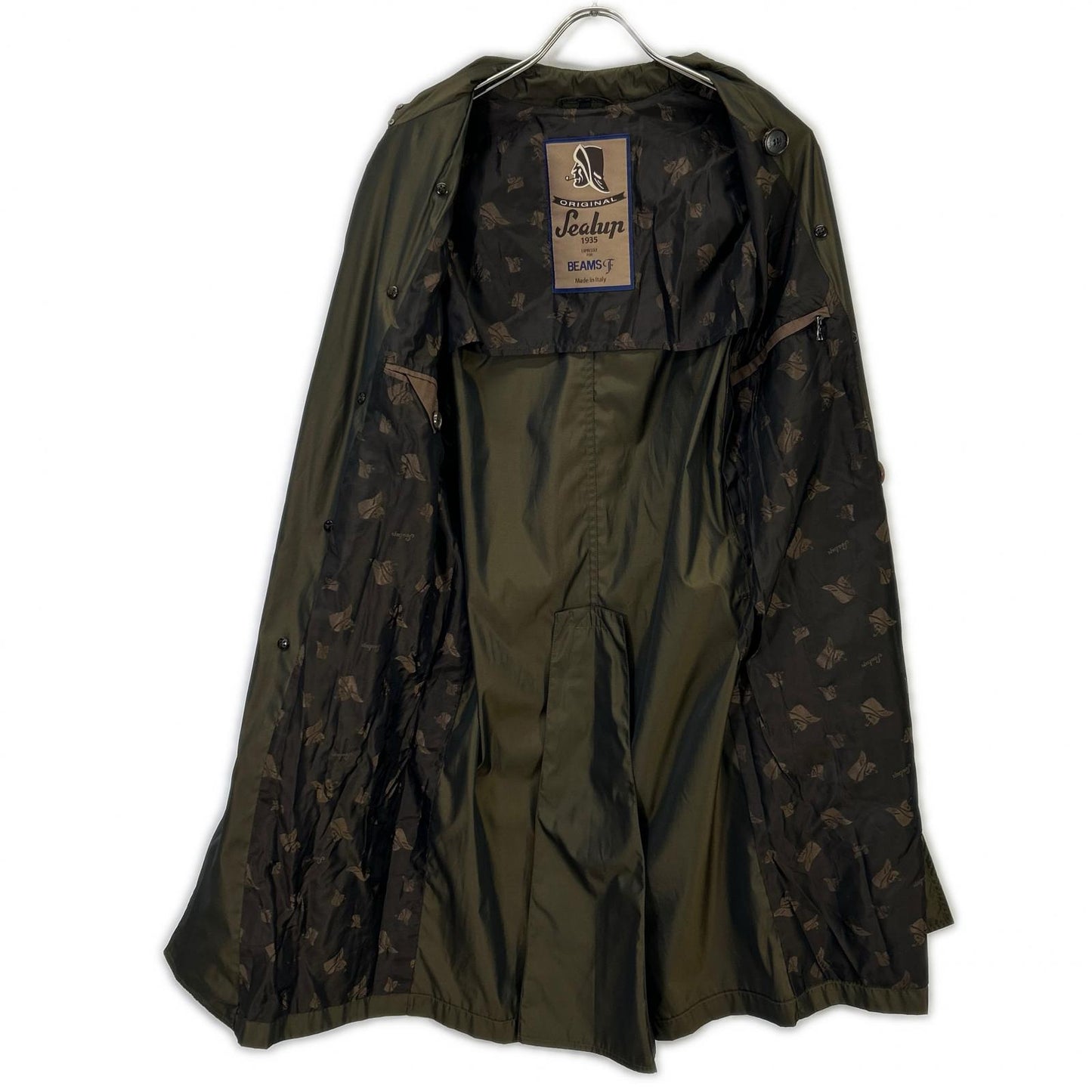 Sealup BEAMS F Double Breasted Belted Spring Coat Size 44