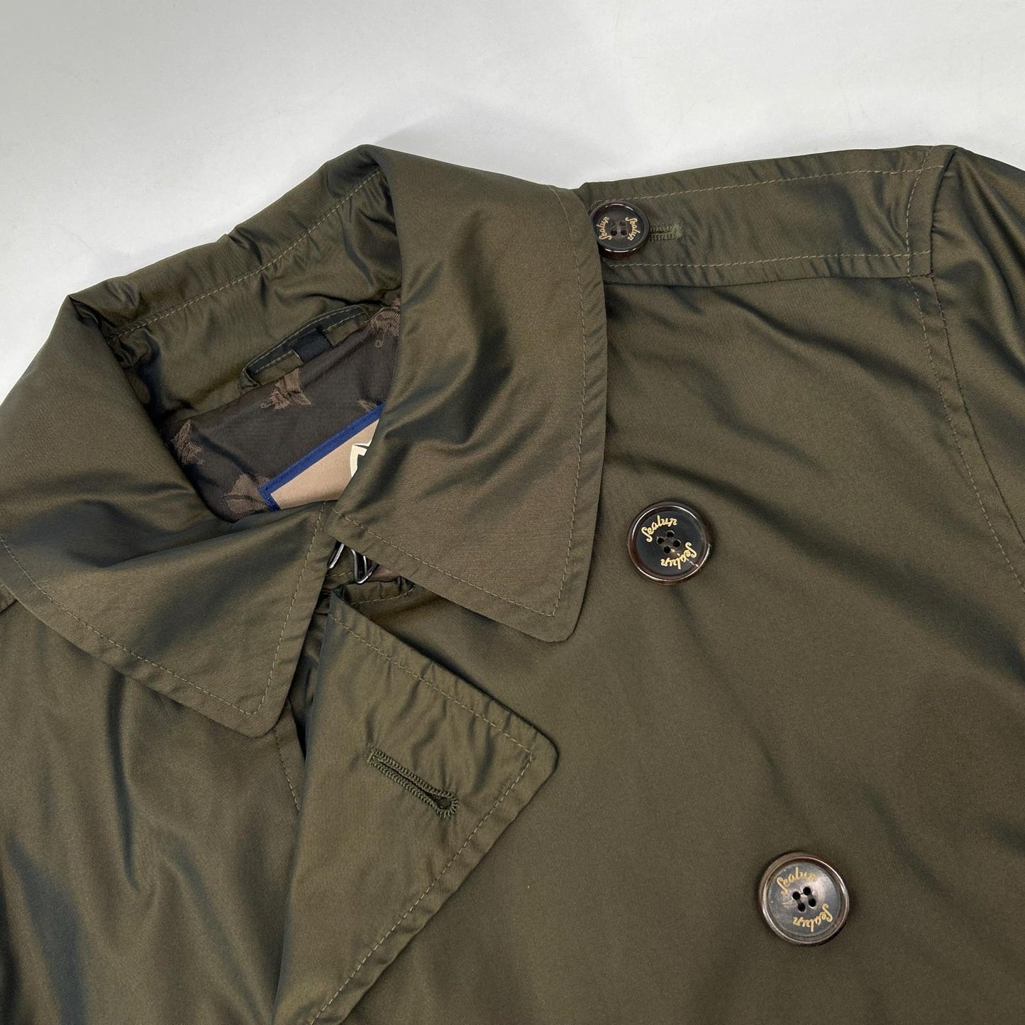 Sealup BEAMS F Double Breasted Belted Spring Coat Size 44
