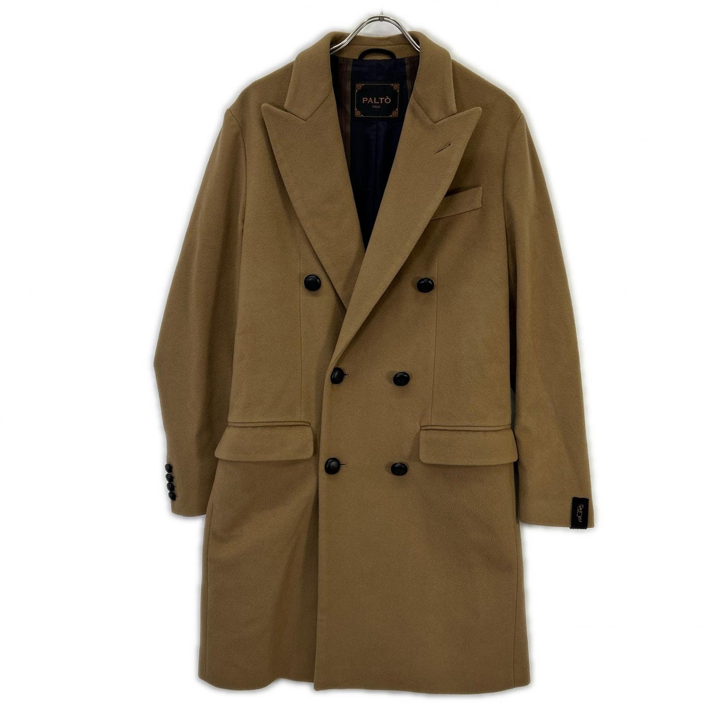 PALTO Gregorio Double Breasted Wool Coat Brown Size 46