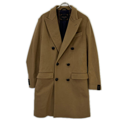 PALTO Gregorio Double Breasted Wool Coat Brown Size 46