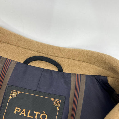 PALTO Gregorio Double Breasted Wool Coat Brown Size 46