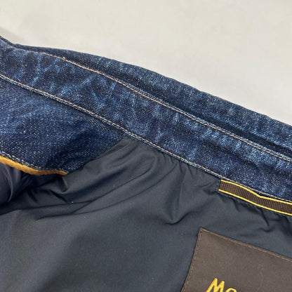 MOORER CRESPI-SHJ Denim Panel Down Jacket Navy Size 48