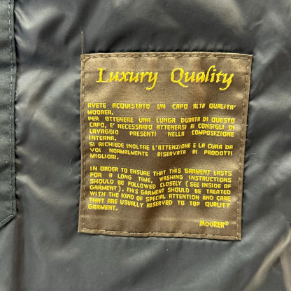 MOORER CRESPI-SHJ Denim Panel Down Jacket Navy Size 48