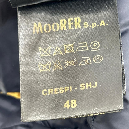 MOORER CRESPI-SHJ Denim Panel Down Jacket Navy Size 48