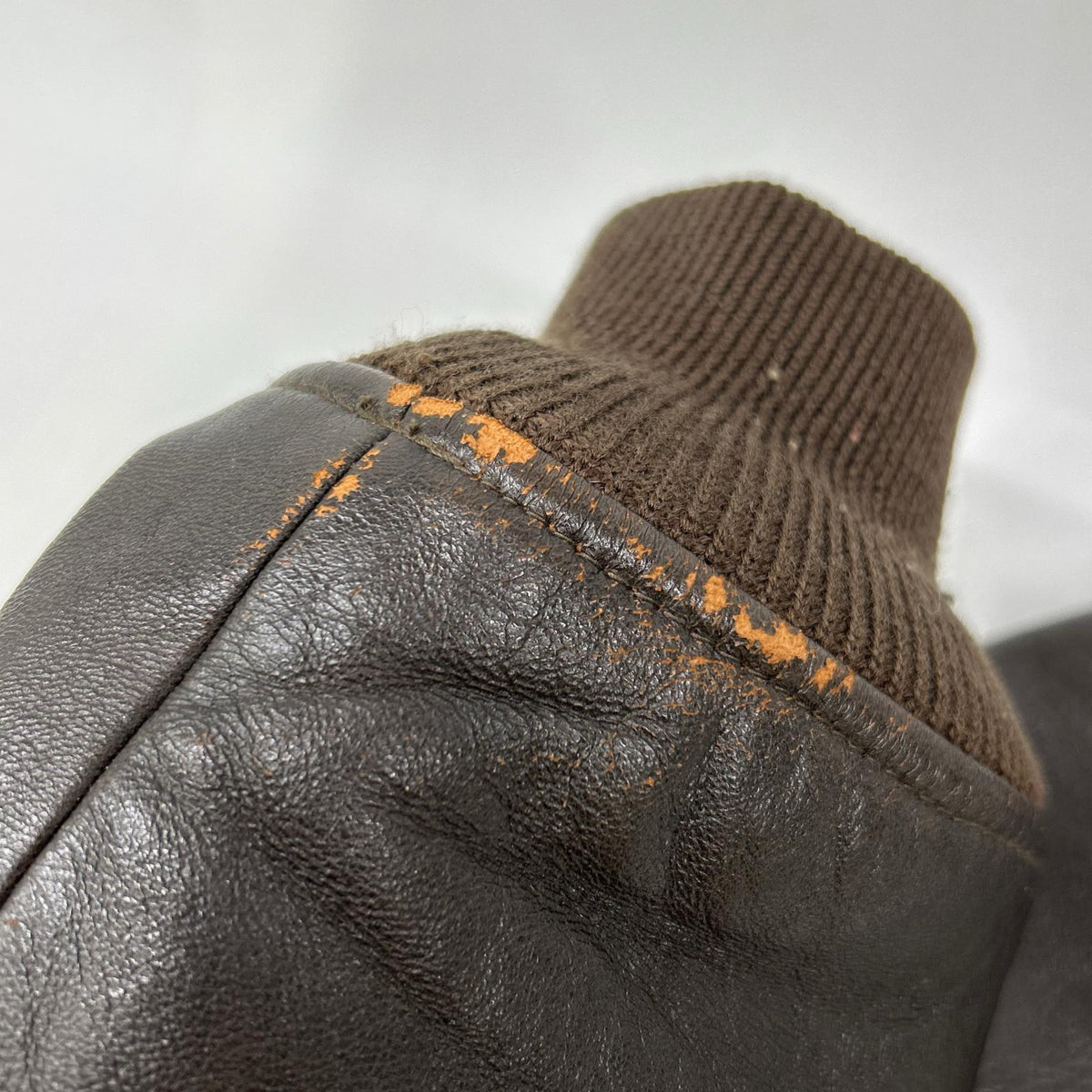 AVIREX TOP GUN G-1 Sheepskin Flight Jacket Brown Size S