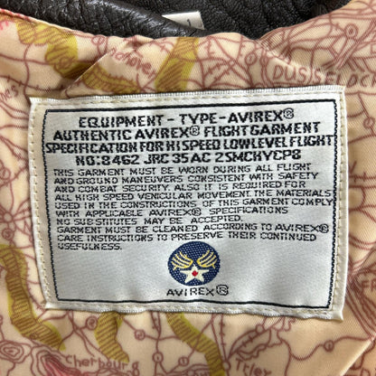 AVIREX TOP GUN G-1 Sheepskin Flight Jacket Brown Size S