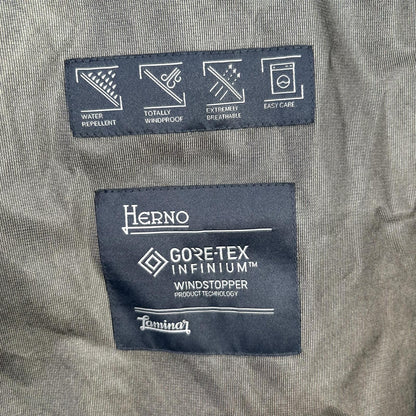 HERNO Laminar GORE-TEX WINDSTOPPER Down Coat Black Size 50