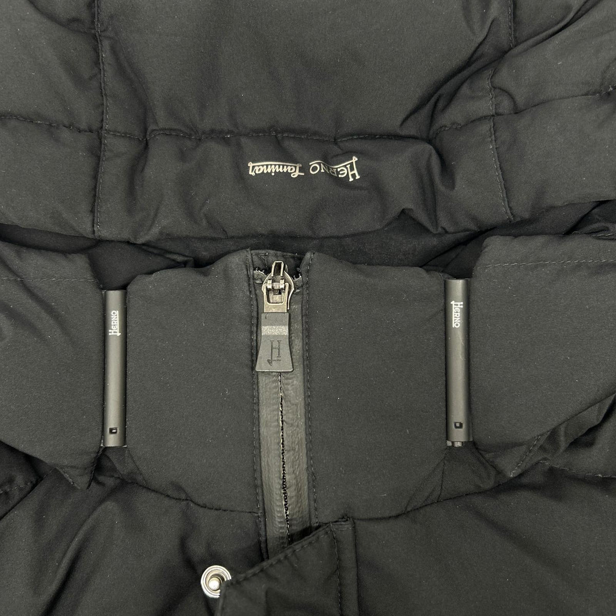 HERNO Laminar GORE-TEX WINDSTOPPER Down Coat Black Size 50