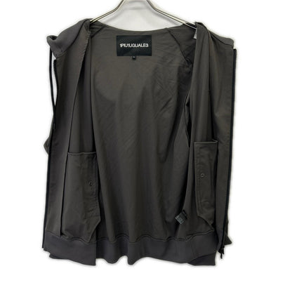 1piu1uguale3 113 Logo Raglan Full-Zip Jacket Grey Size V