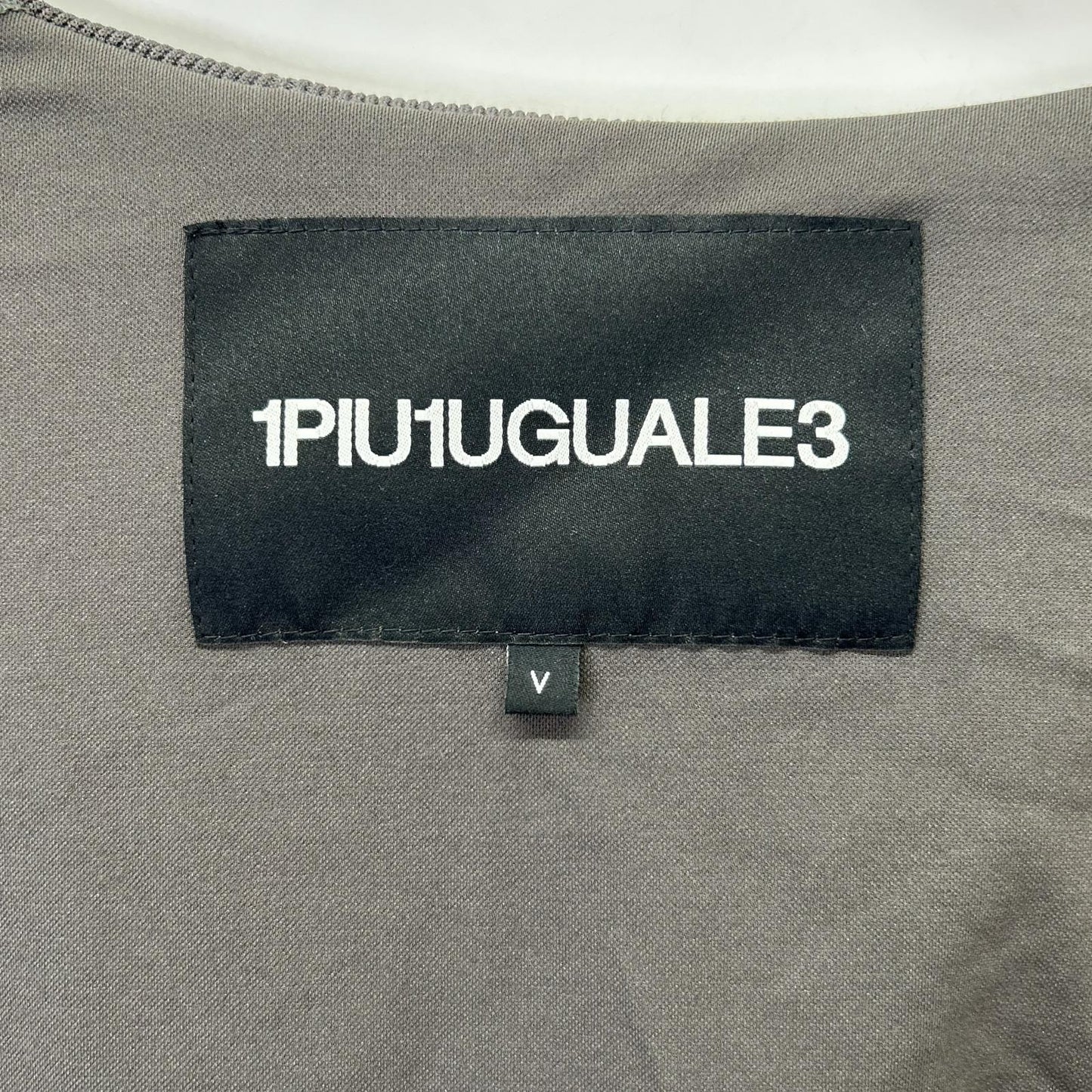 1piu1uguale3 113 Logo Raglan Full-Zip Jacket Grey Size V