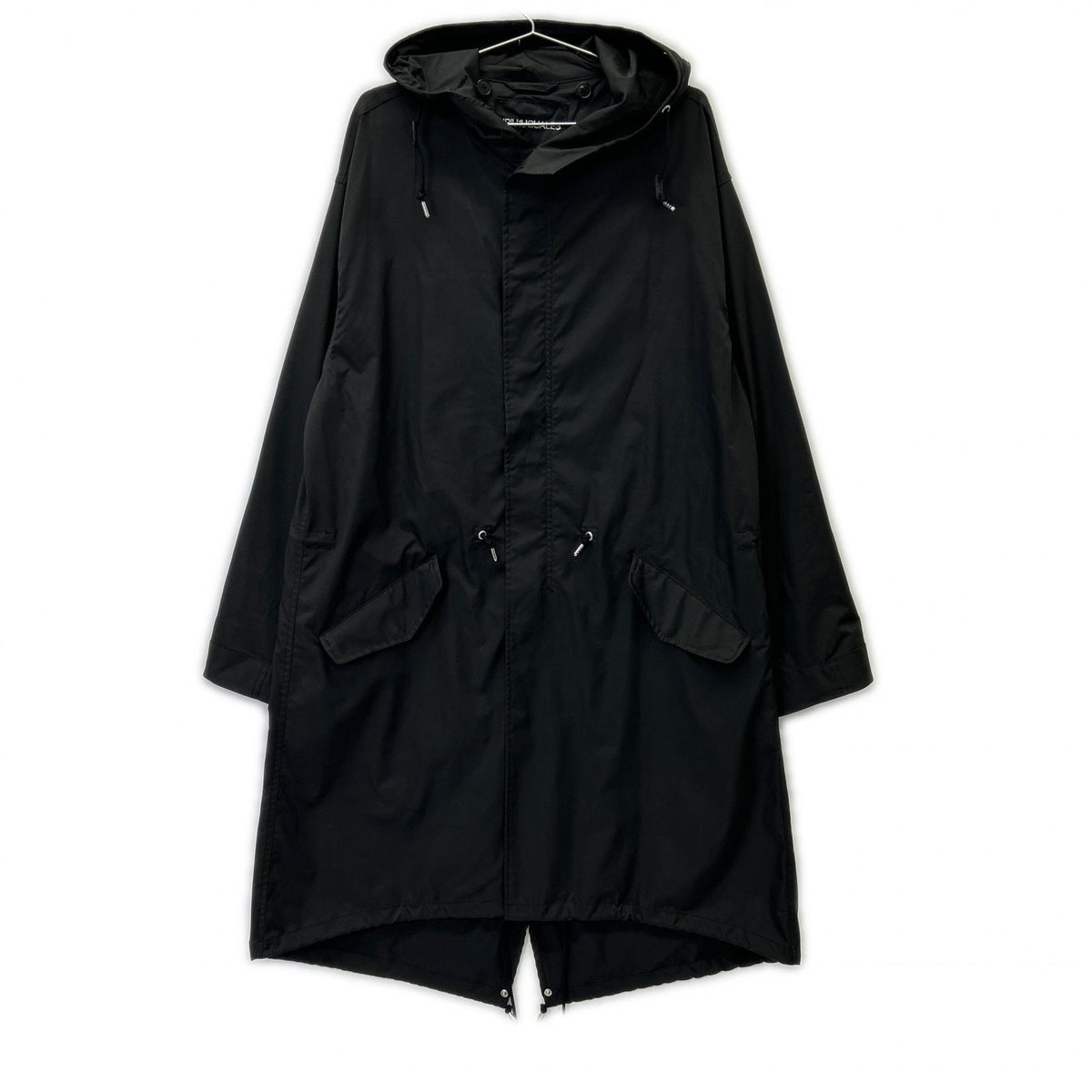 BLACK MILITARY Nylon Military Coat Black Size V