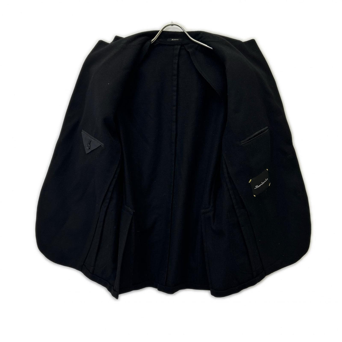 Sartorio Black Cashmere IZG Model 3-Button Jacket Size 52