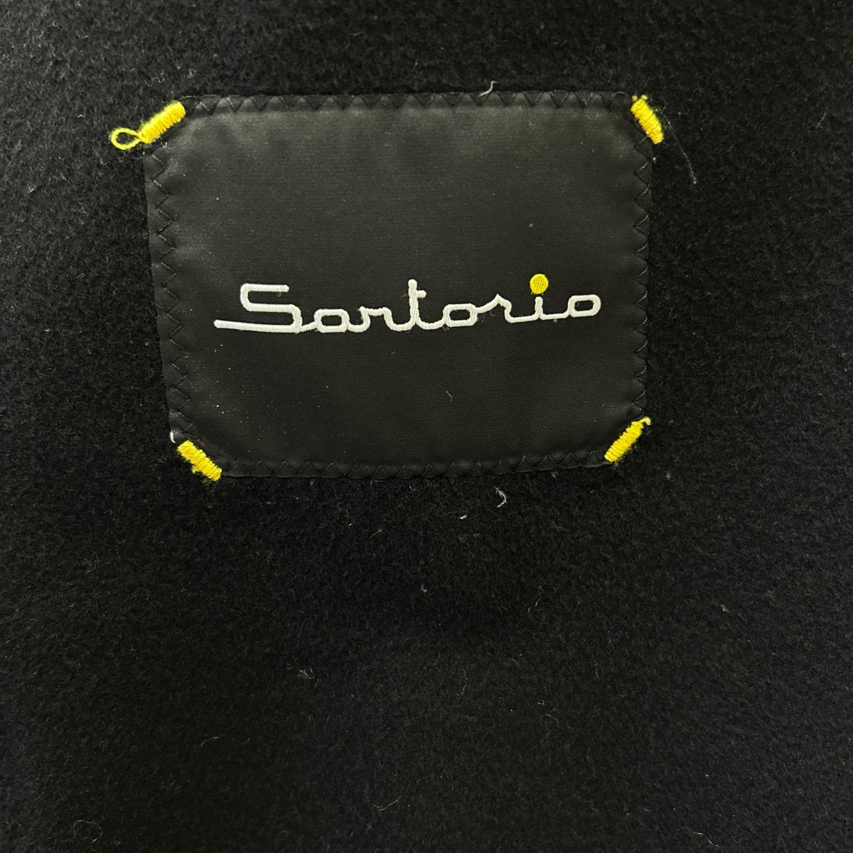 Sartorio Black Cashmere IZG Model 3-Button Jacket Size 52