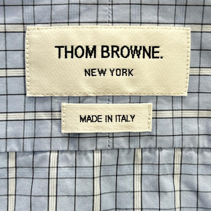 THOM BROWNE Patchwork Button-Down Long Sleeve Shirt Size 1