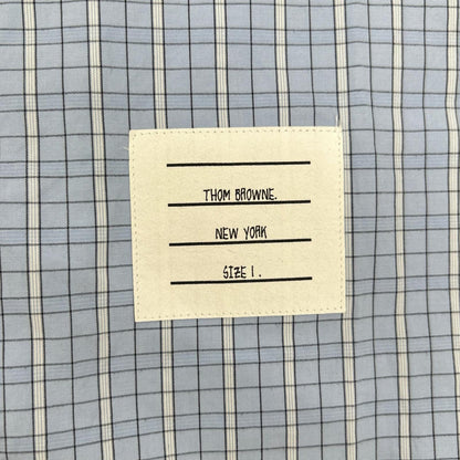 THOM BROWNE Patchwork Button-Down Long Sleeve Shirt Size 1