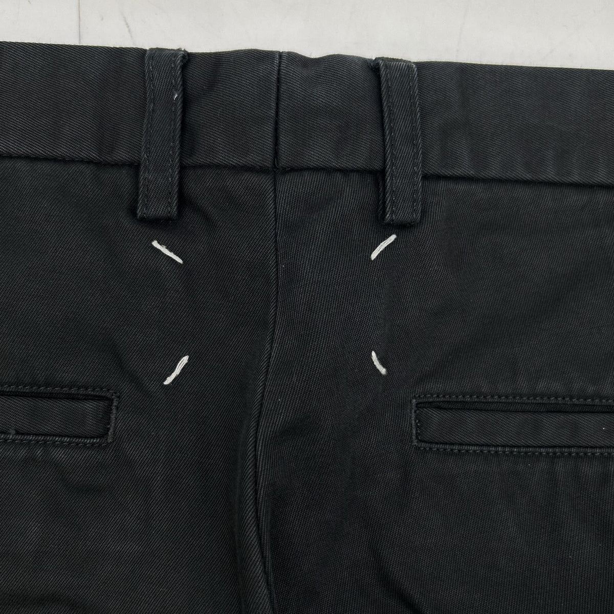 Maison Margiela 17AW Black 4-Stitch Twill Pants Size 48