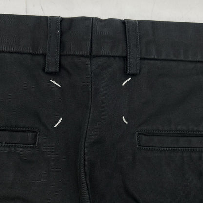 Maison Margiela 17AW Black 4-Stitch Twill Pants Size 48