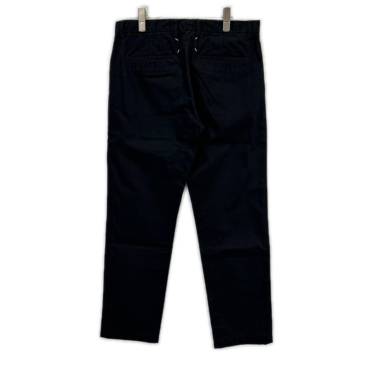 Maison Margiela 17AW Black 4-Stitch Twill Pants Size 48