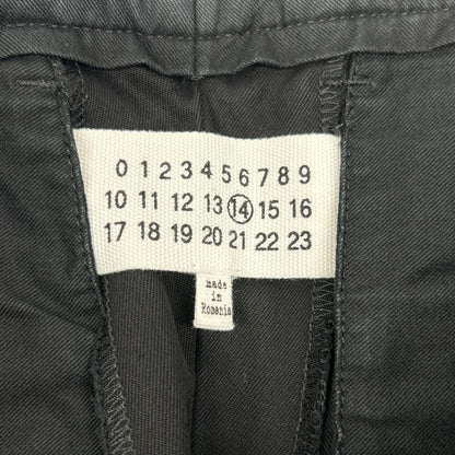 Maison Margiela 17AW Black 4-Stitch Twill Pants Size 48