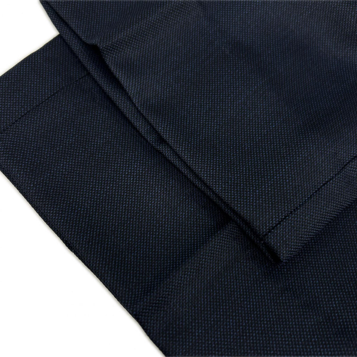 TAKEOKIKUCHI Navy Wool Shiny Sharkskin Pinhead Suit Size 3