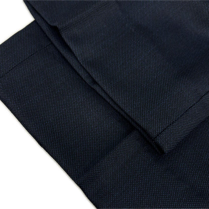 TAKEOKIKUCHI Navy Wool Shiny Sharkskin Pinhead Suit Size 3