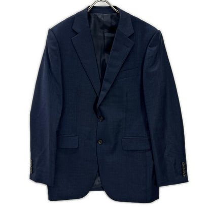 TAKEOKIKUCHI Navy Wool Shiny Sharkskin Pinhead Suit Size 3