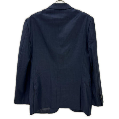 TAKEOKIKUCHI Navy Wool Shiny Sharkskin Pinhead Suit Size 3