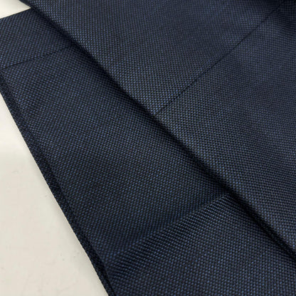 TAKEOKIKUCHI Navy Wool Shiny Sharkskin Pinhead Suit Size 5