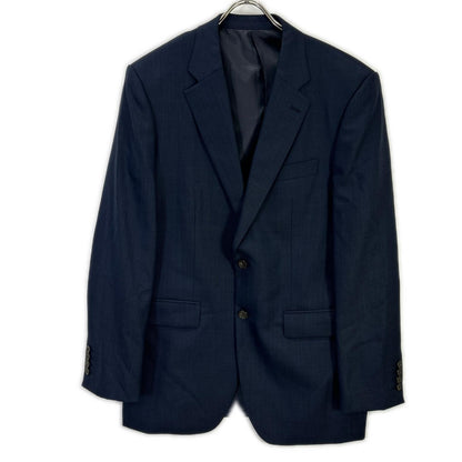 TAKEOKIKUCHI Navy Wool Shiny Sharkskin Pinhead Suit Size 5