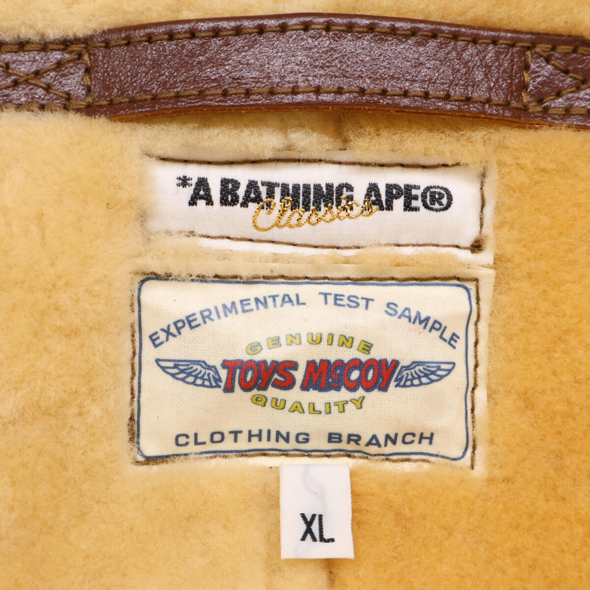 TOYS McCOY PRODUCT x BAPE Mouton Flight Jacket Multi Size XL