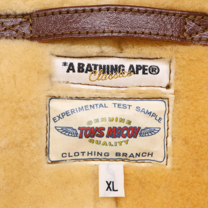 TOYS McCOY PRODUCT x BAPE Mouton Flight Jacket Multi Size XL