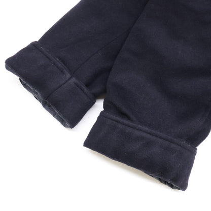 MOORER Bond Fur-Trim Wool Cashmere Down Coat Navy Size 50