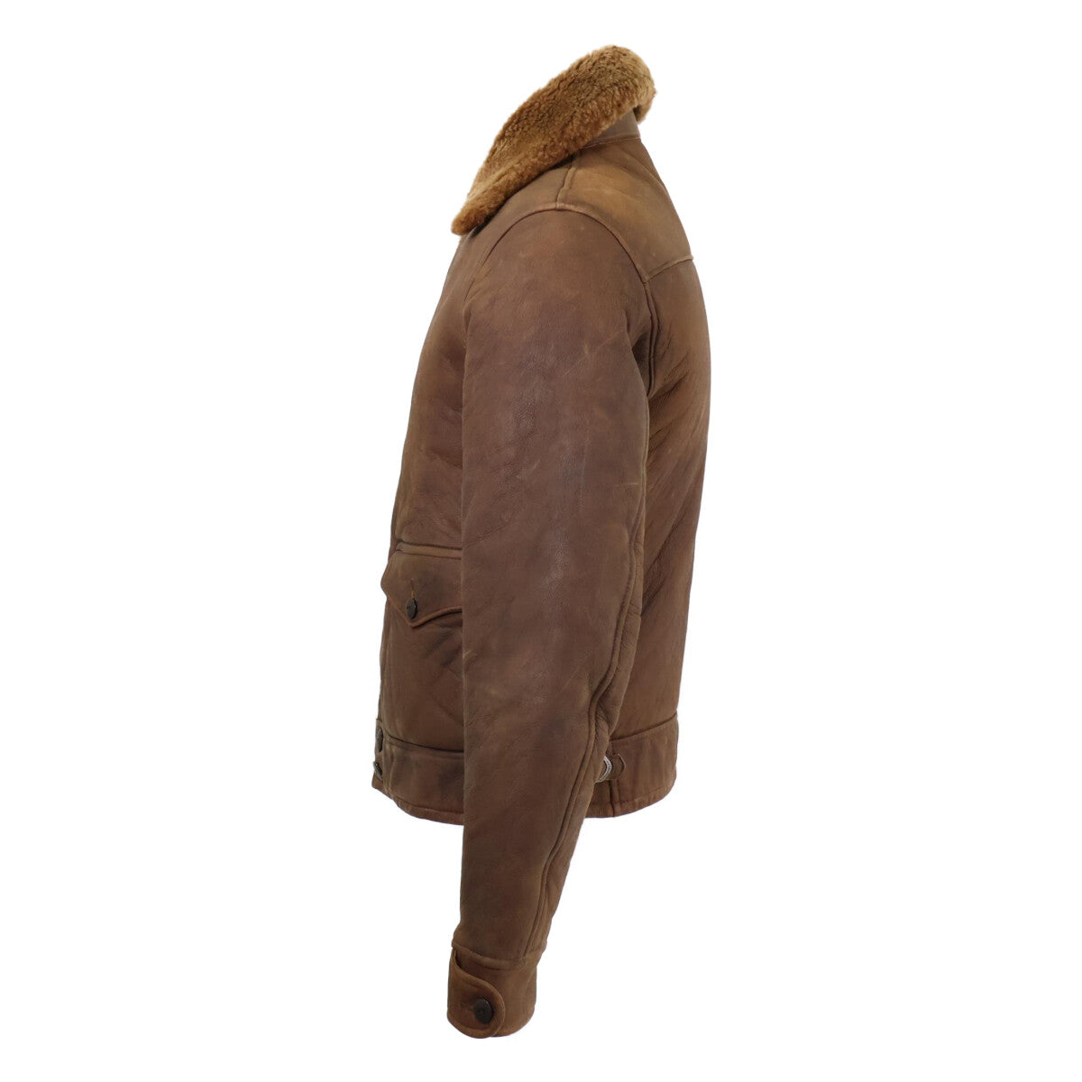 RRL 23AW Shearling Sheepskin Mouton Jacket Brown Size XS