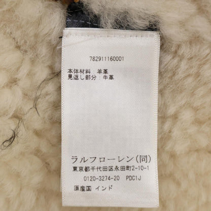 RRL 23AW Shearling Sheepskin Mouton Jacket Brown Size XS