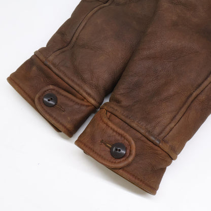 RRL 23AW Shearling Sheepskin Mouton Jacket Brown Size XS